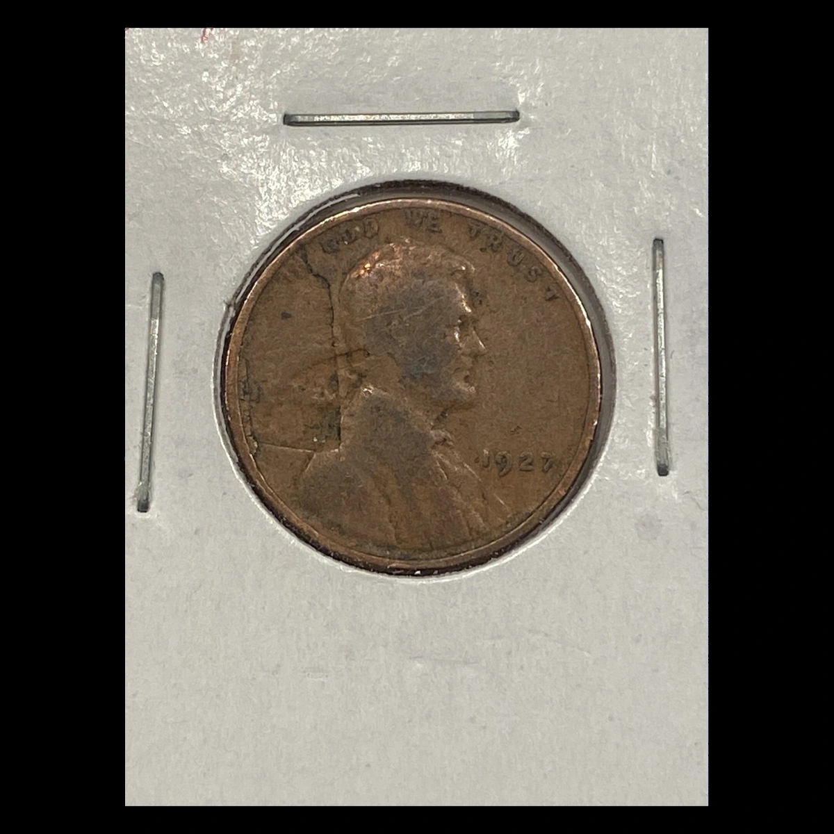 1927 Wheat Penny: Lamination / Split Planchet