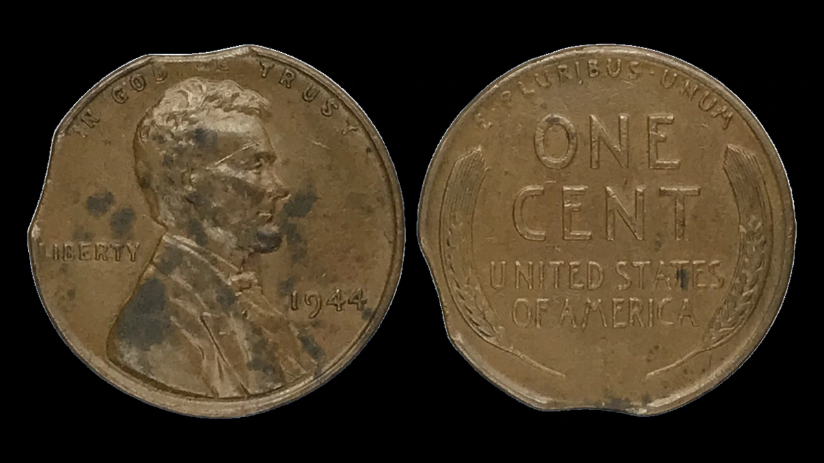 1944 Wheat Penny: Clipped Planchet