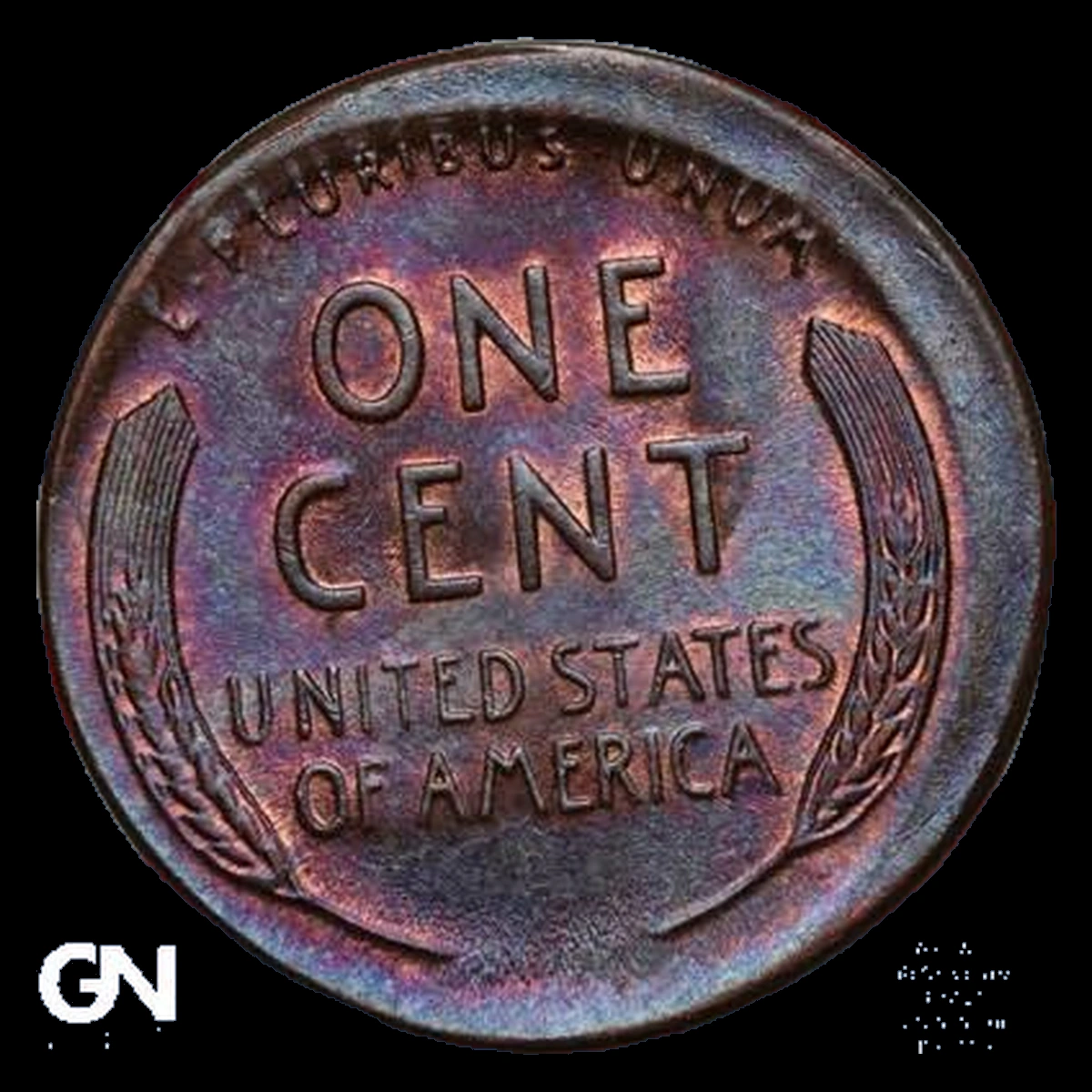 1944 Lincoln Cent (Wheat Reverse): Broadstrike