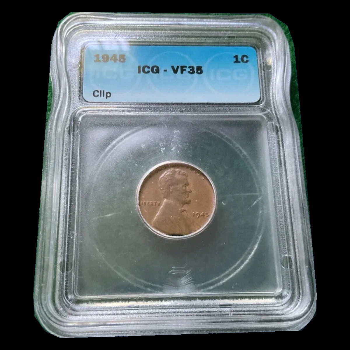 1945 Wheat Penny: Clipped Planchet