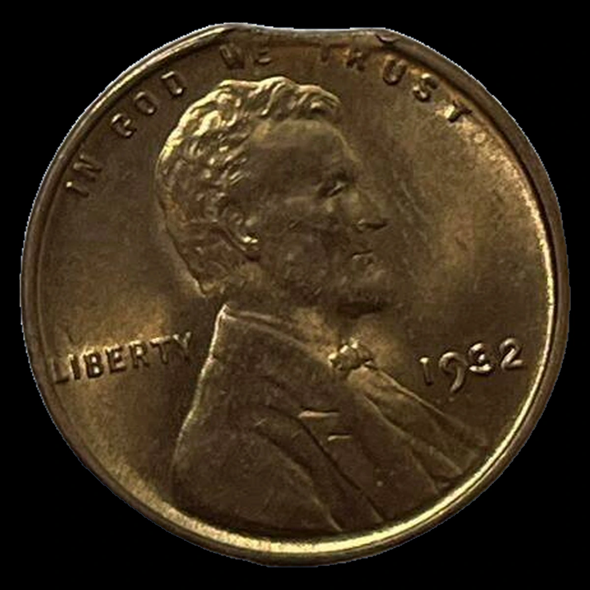 1932 Lincoln Cent (Wheat Reverse): Clipped Planchet