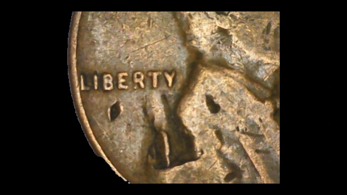 1936 Wheat Penny: Lamination / Split Planchet