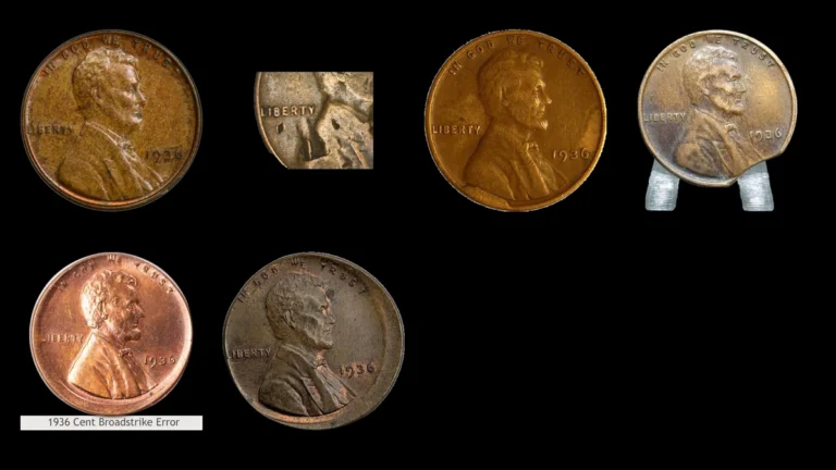 1936 Penny Errors — error coin photographs