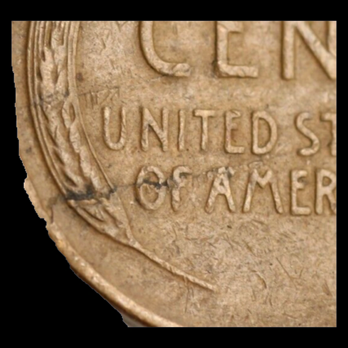 1940 Wheat Penny: Lamination / Split Planchet