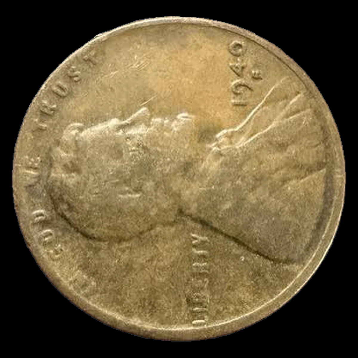 1940 Lincoln Cent (Wheat Reverse): Misaligned Die