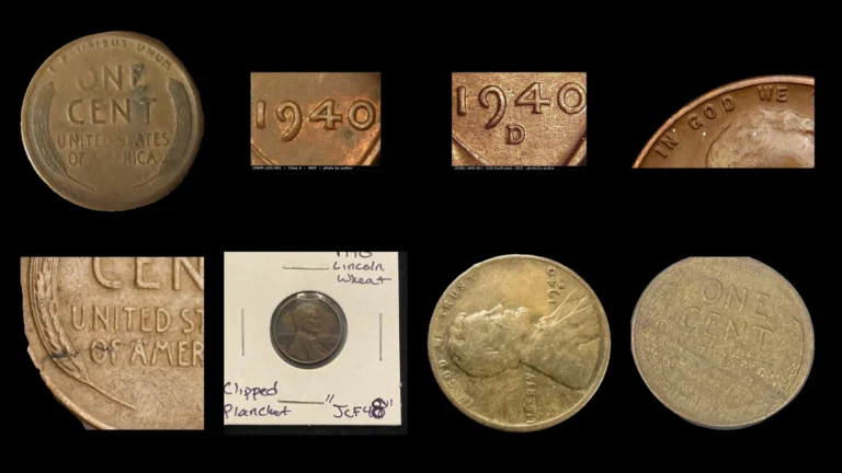 1940 Penny Errors — error coin photographs