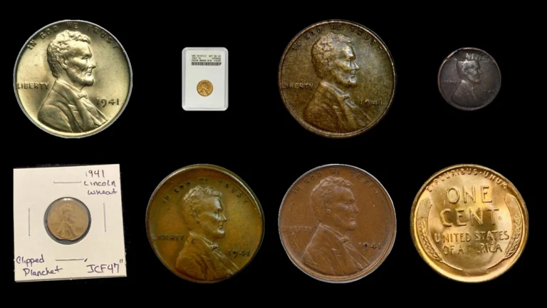 1941 Penny Errors — error coin photographs