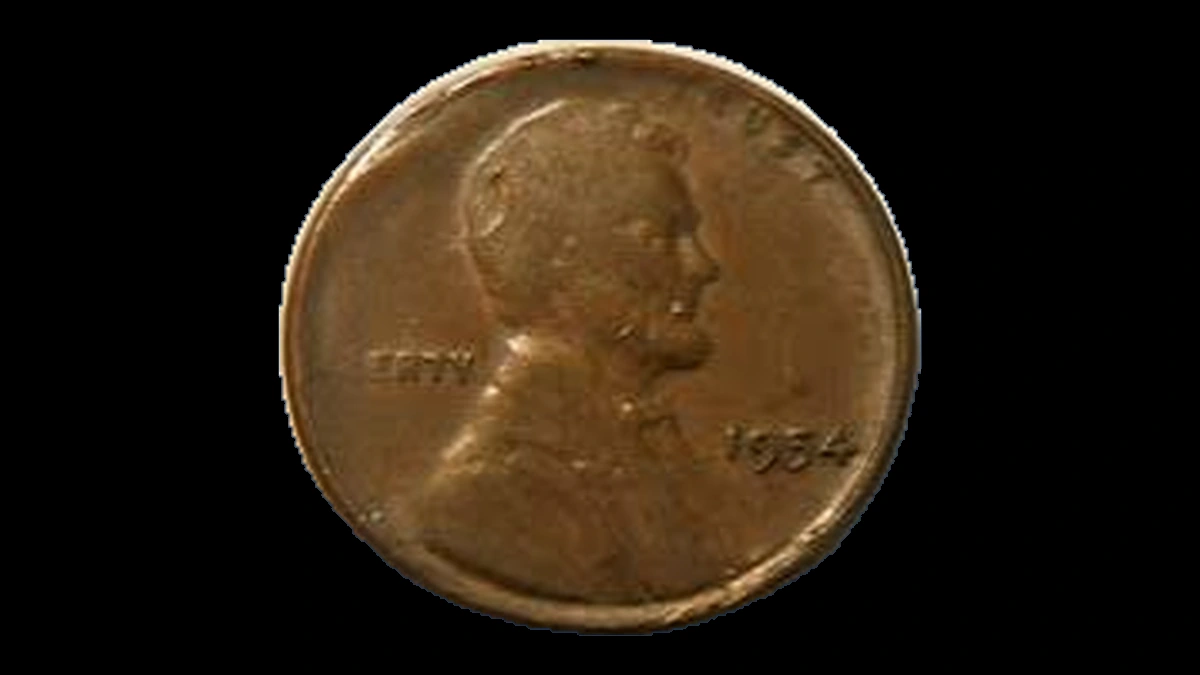 1954 Lincoln Cent (Wheat Reverse): Weak Strike