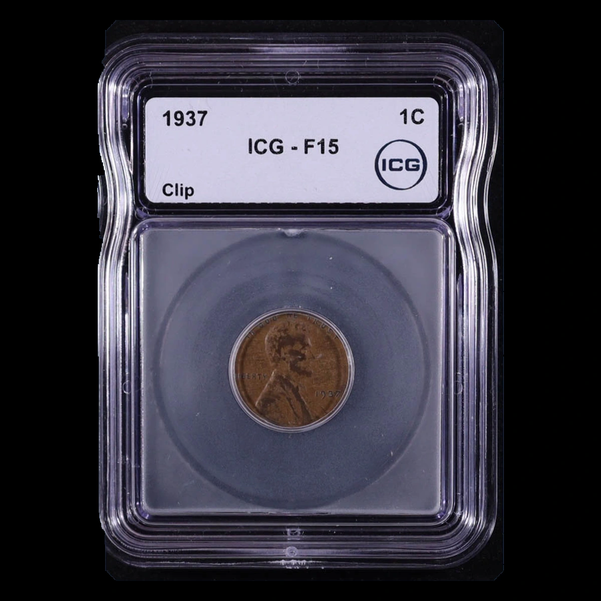 1937 Wheat Penny: Clipped Planchet