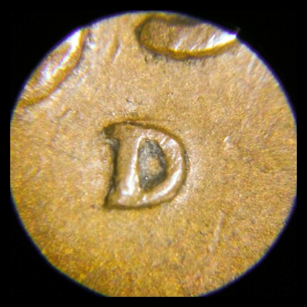 1937 Wheat Penny: Repunched Mintmark