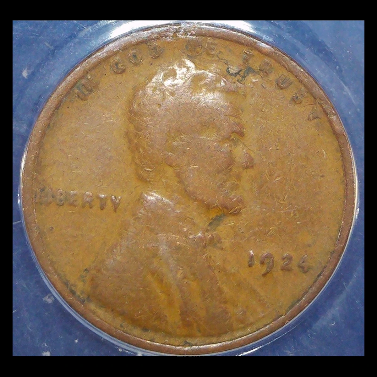 1924 Wheat Penny: Lamination / Split Planchet