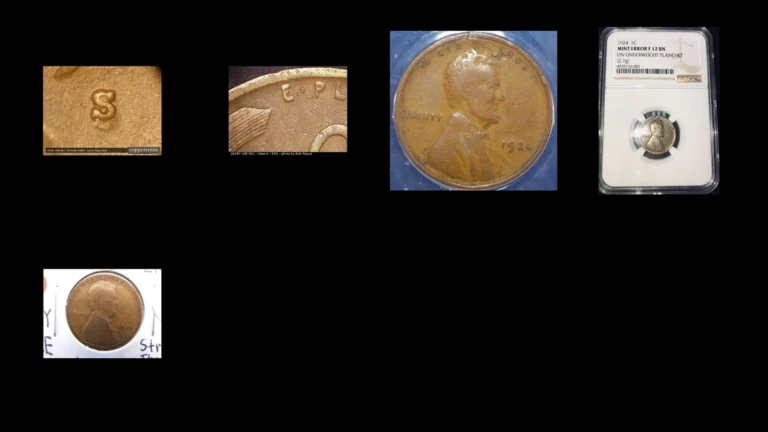 1924 Penny Errors — error coin photographs