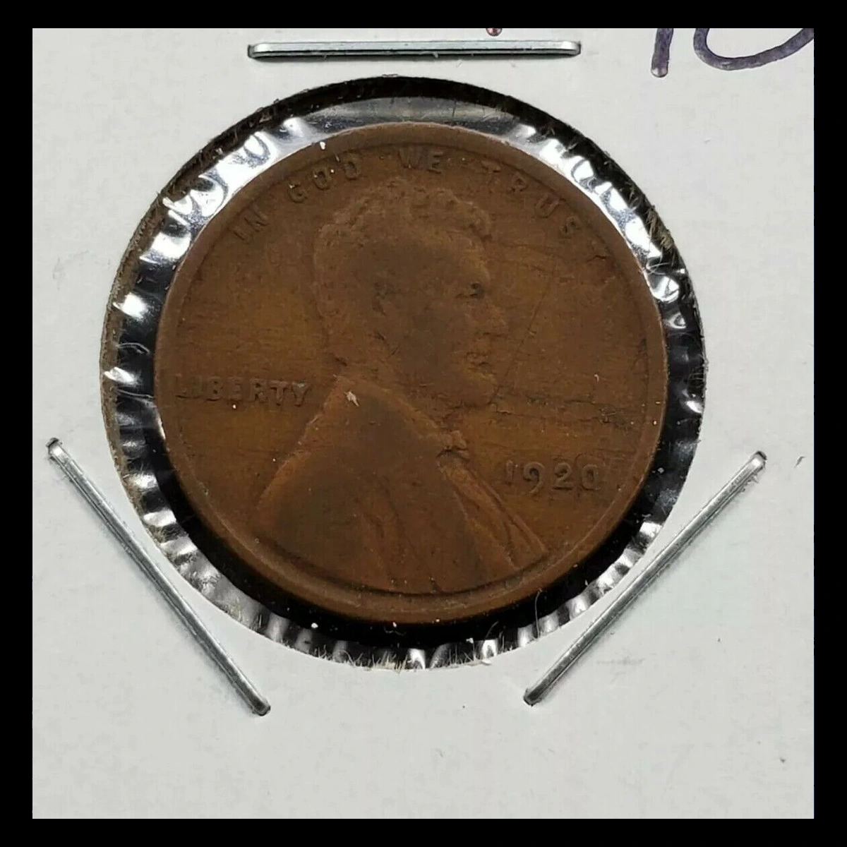 1920 Wheat Penny: Lamination / Split Planchet