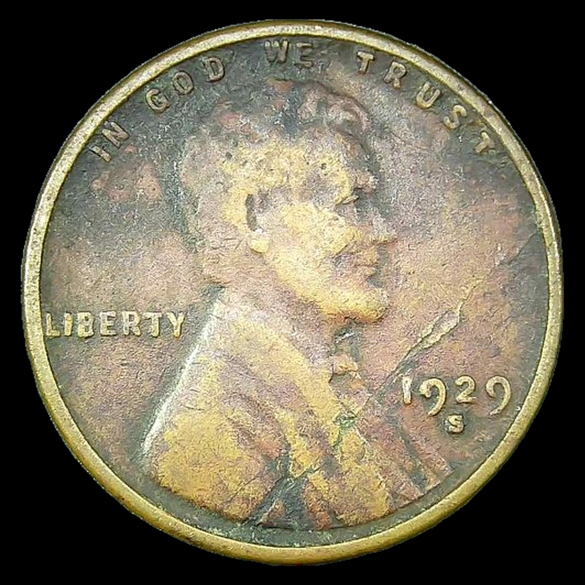 1929 Lincoln Cent (Wheat Reverse): Lamination