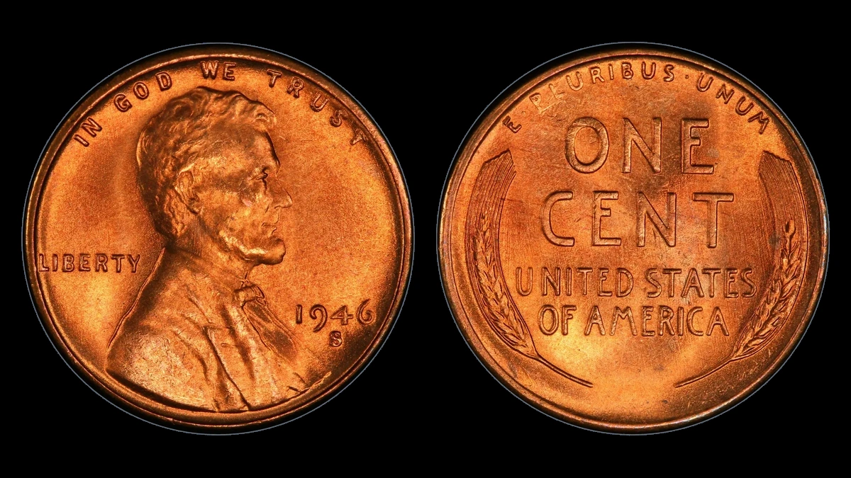 1946 Wheat Penny: Over-Mintmark