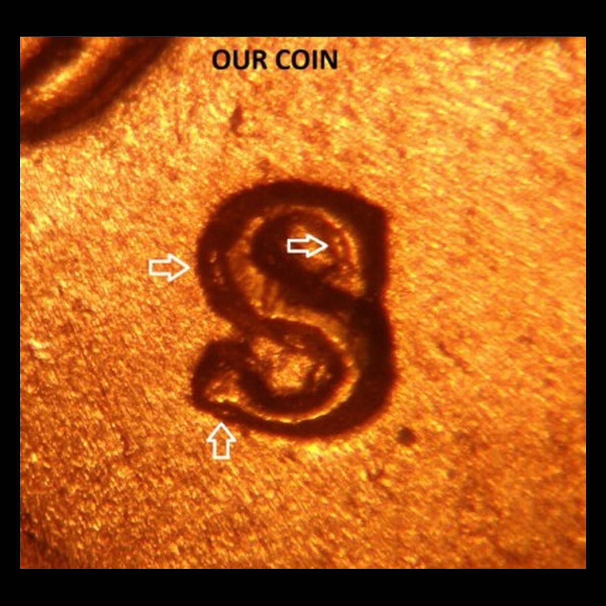 1946 Wheat Penny: Repunched Mintmark