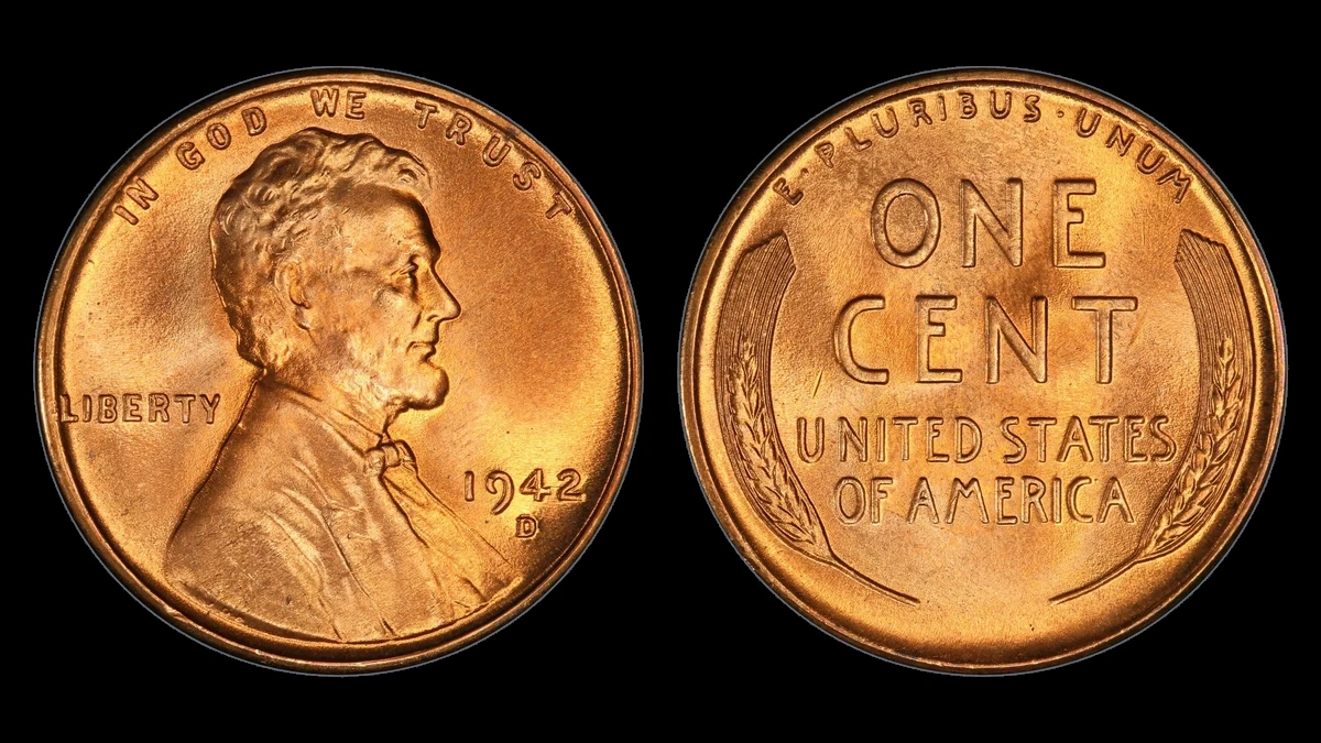 1942 Wheat Penny: Repunched Mintmark