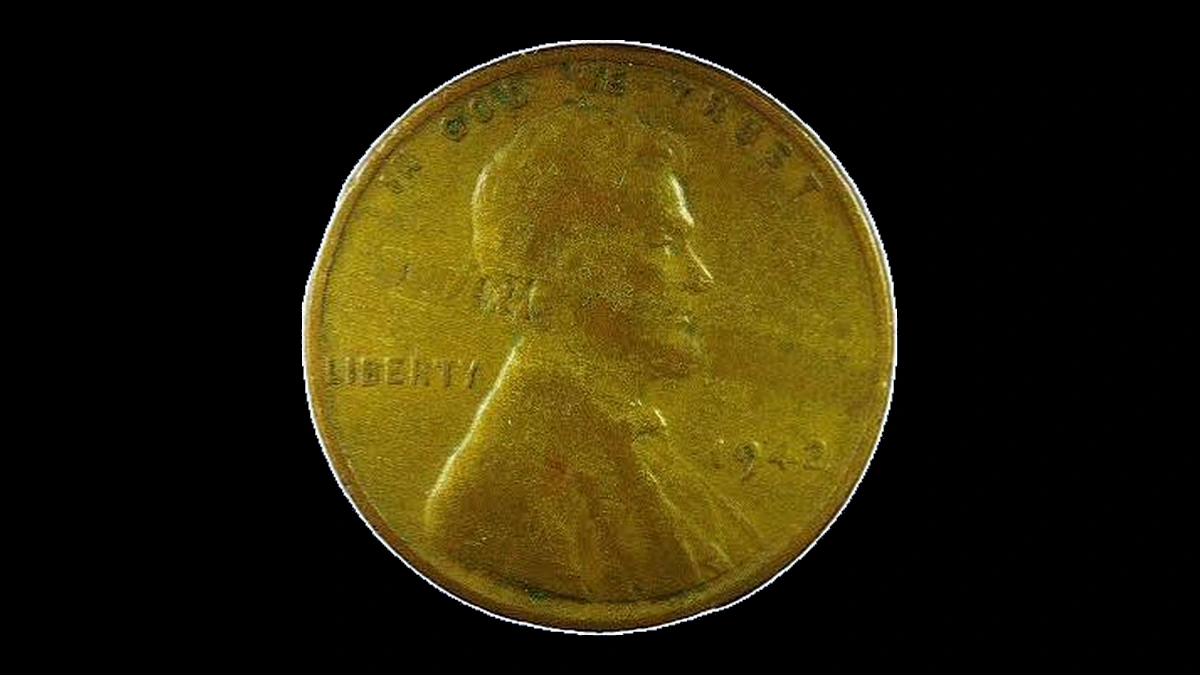 1942 Lincoln Cent (Wheat Reverse): Lamination