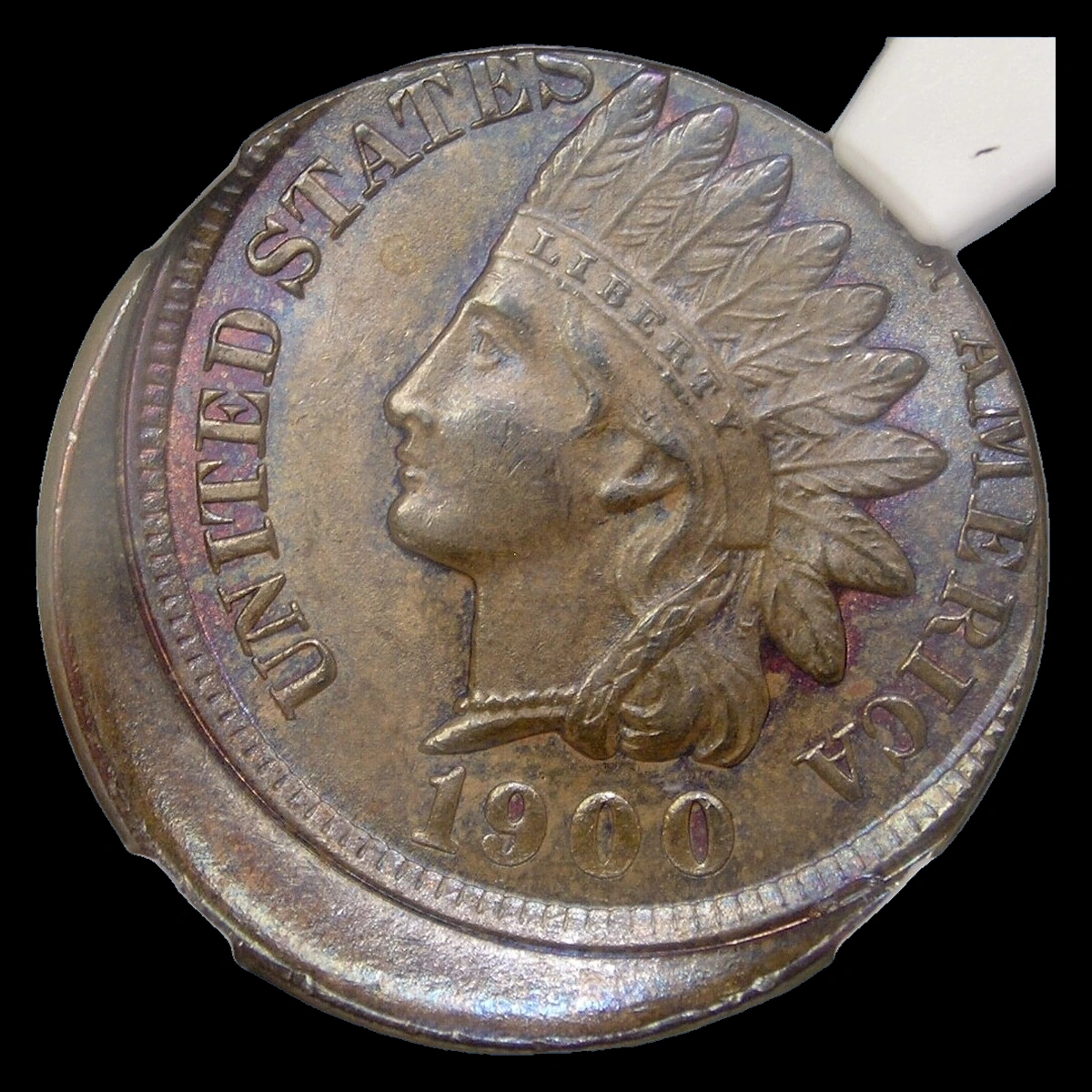 1900 Indian Head Penny: Off-Center Strike