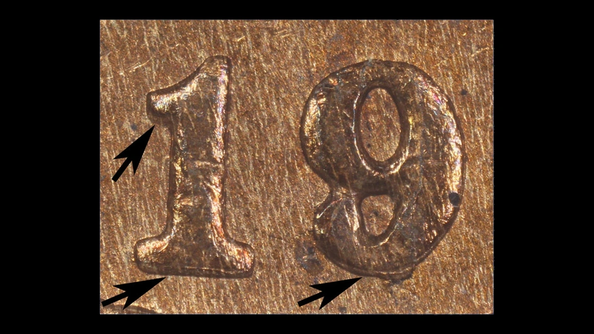 1908 Indian Cent: Lamination