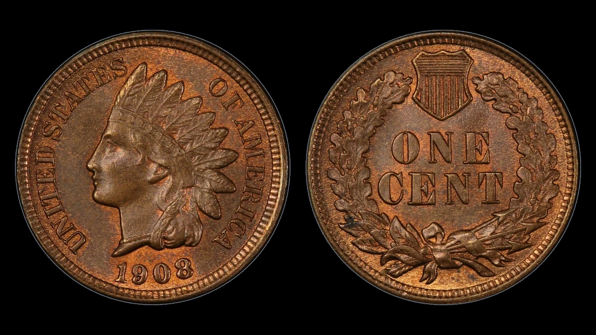 1908 Indian Head Penny: Misplaced Date