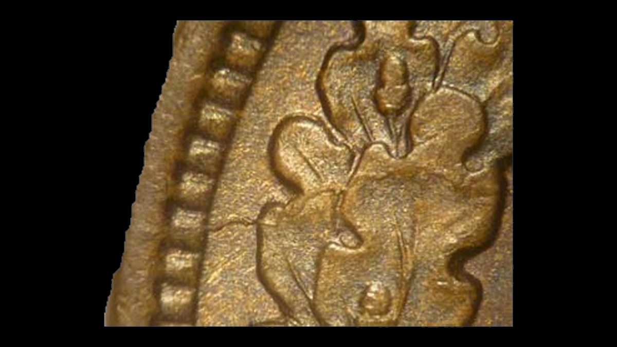 1908 Indian Head Penny: Die Crack