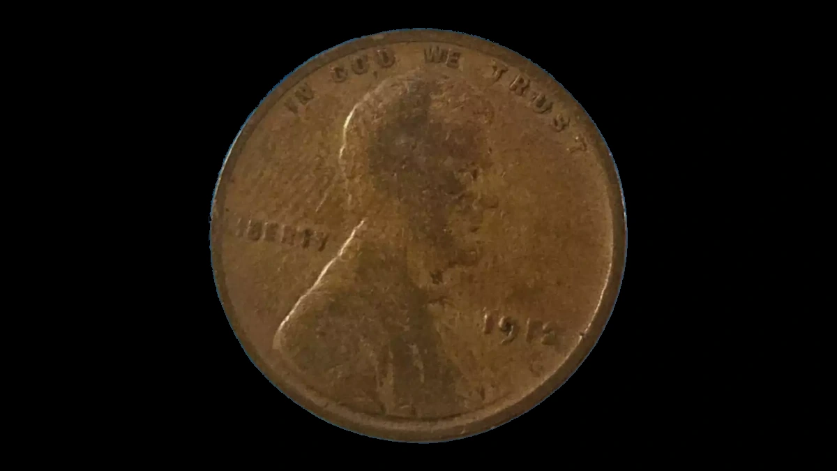 1912 Lincoln Cent (Wheat Reverse): Weak Strike