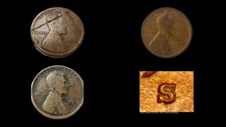 1912 Penny Errors — error coin photographs