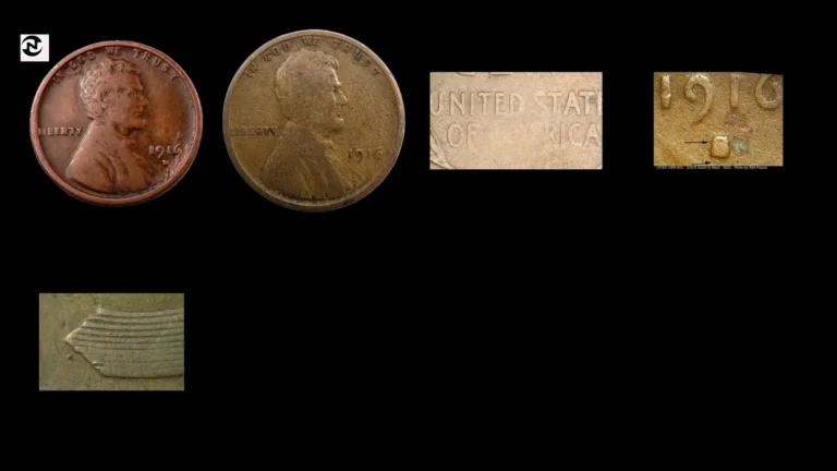 1916 Penny Errors — error coin photographs