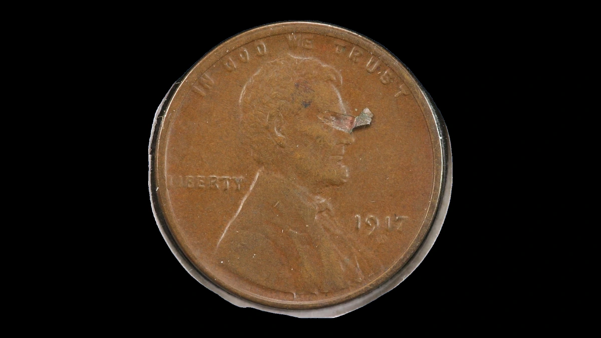 1917 Lincoln Cent (Wheat Reverse): Lamination