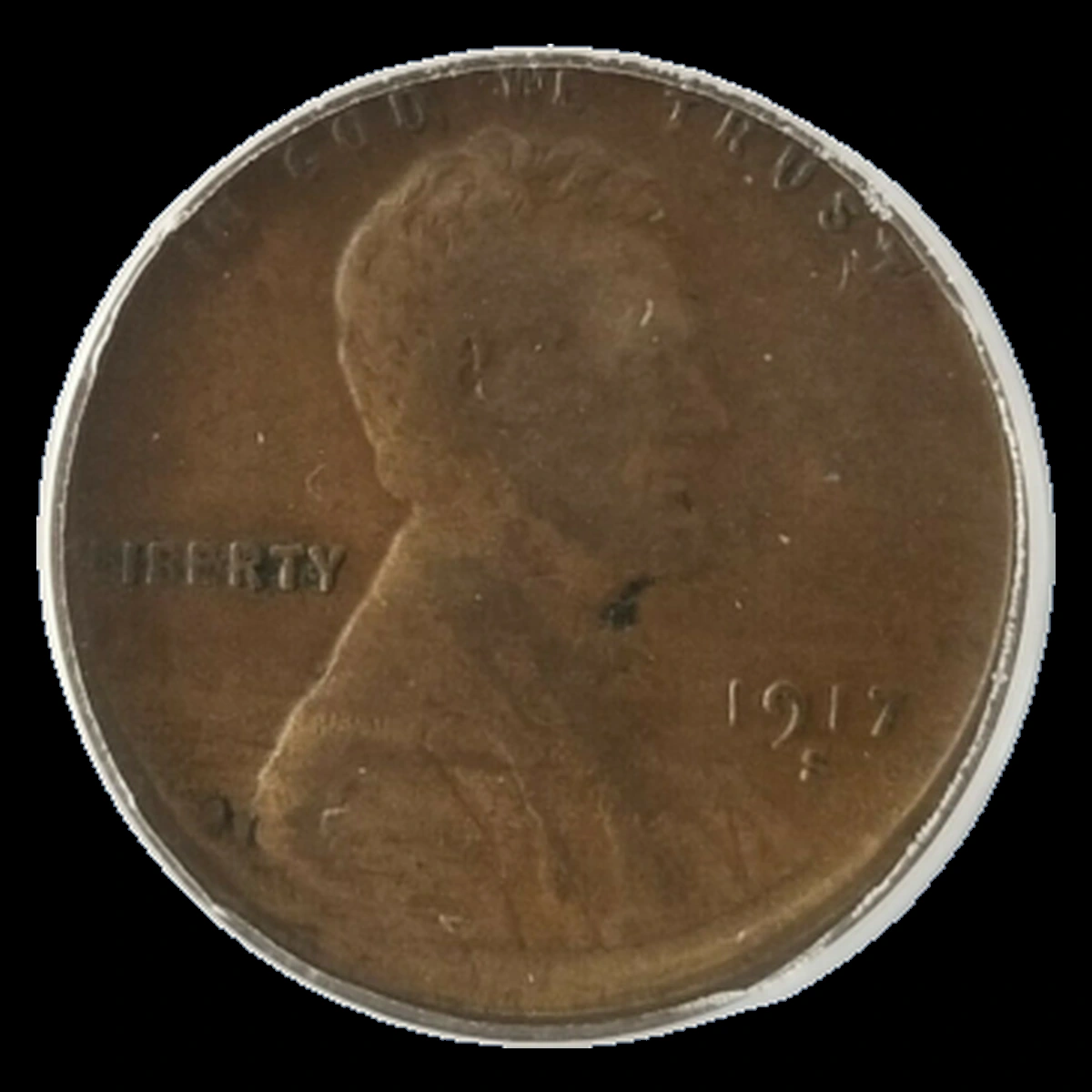 1917 Wheat Penny: Off-Center Strike
