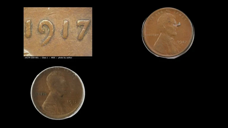 1917 Penny Errors — error coin photographs