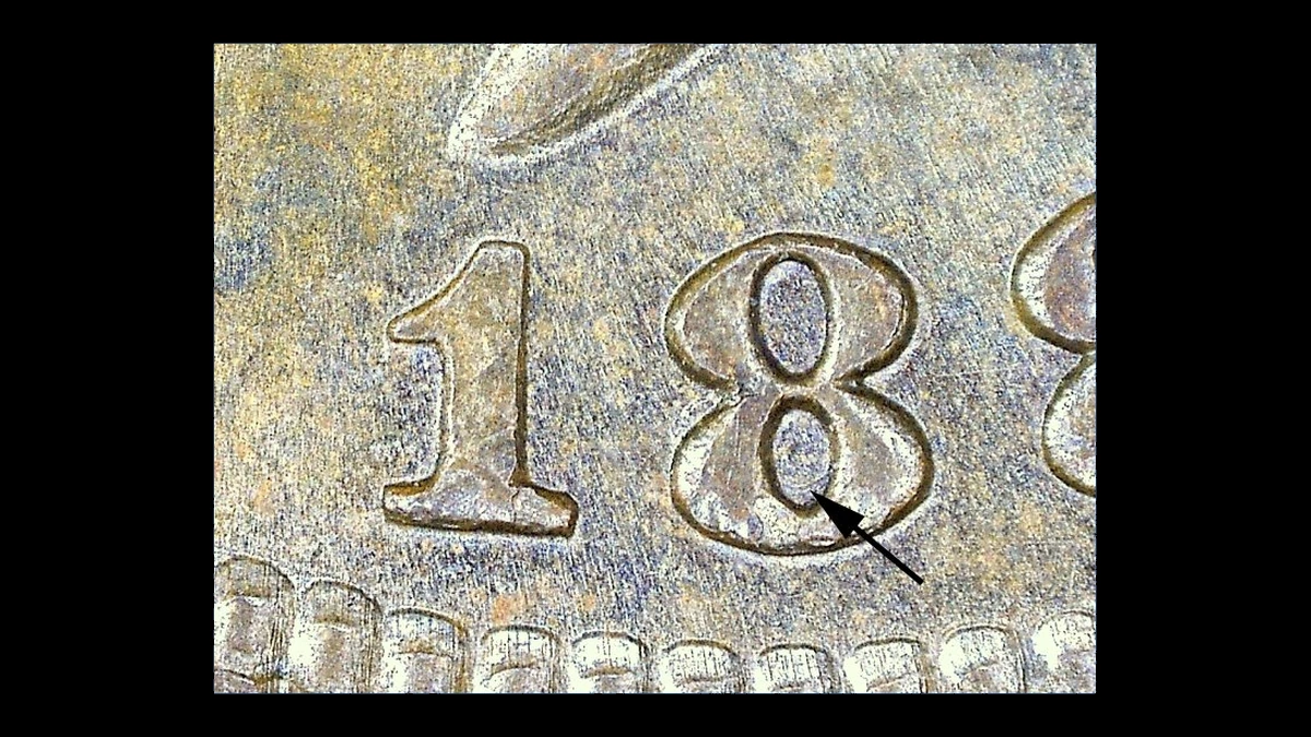 1884 Indian Head Penny: Repunched Date