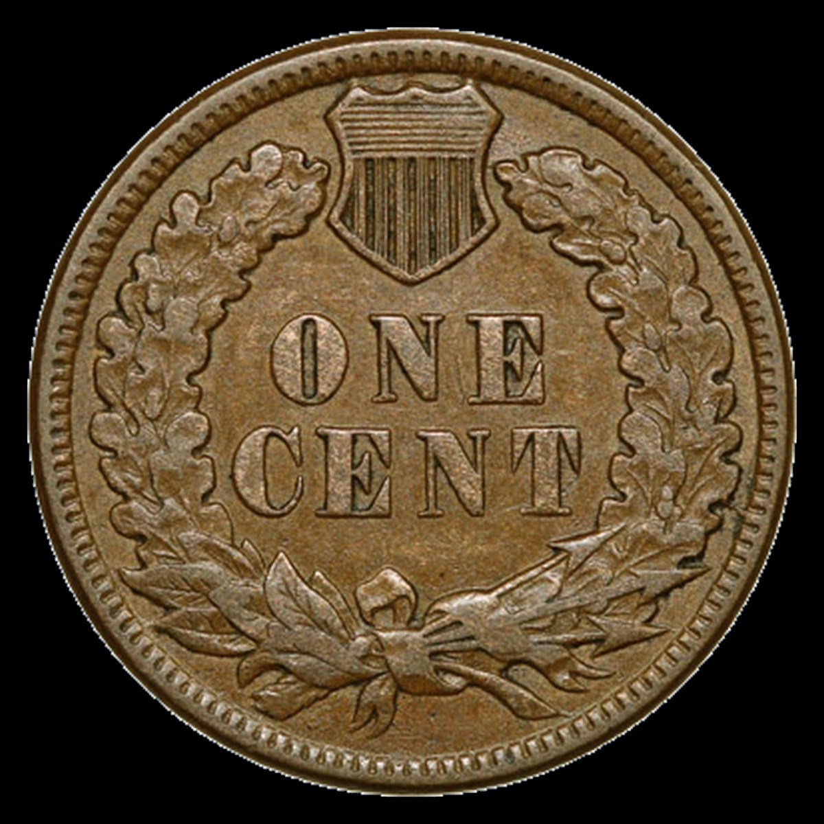 1884 Indian Head Penny: Die Crack