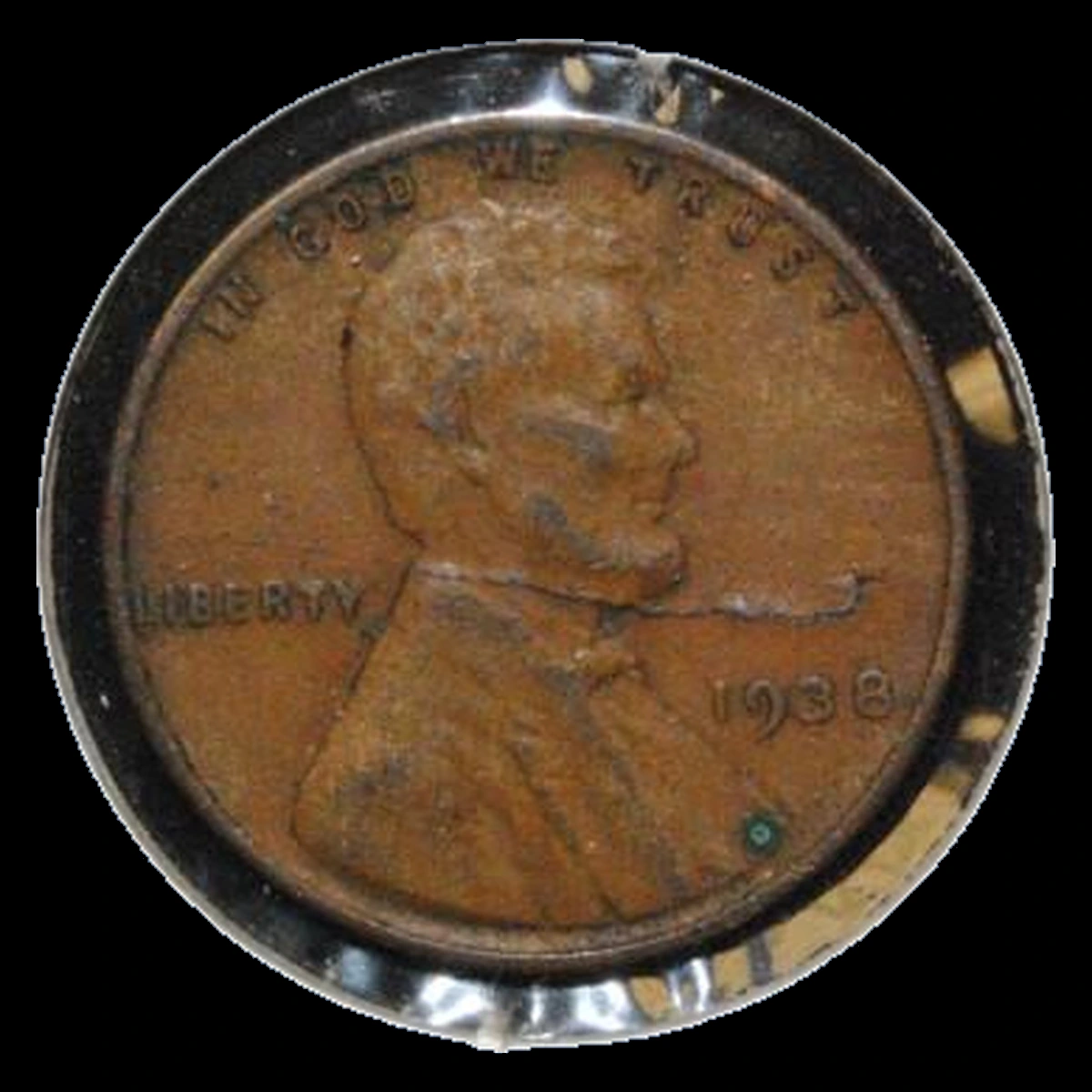 1938 Lincoln Cent (Wheat Reverse): Lamination