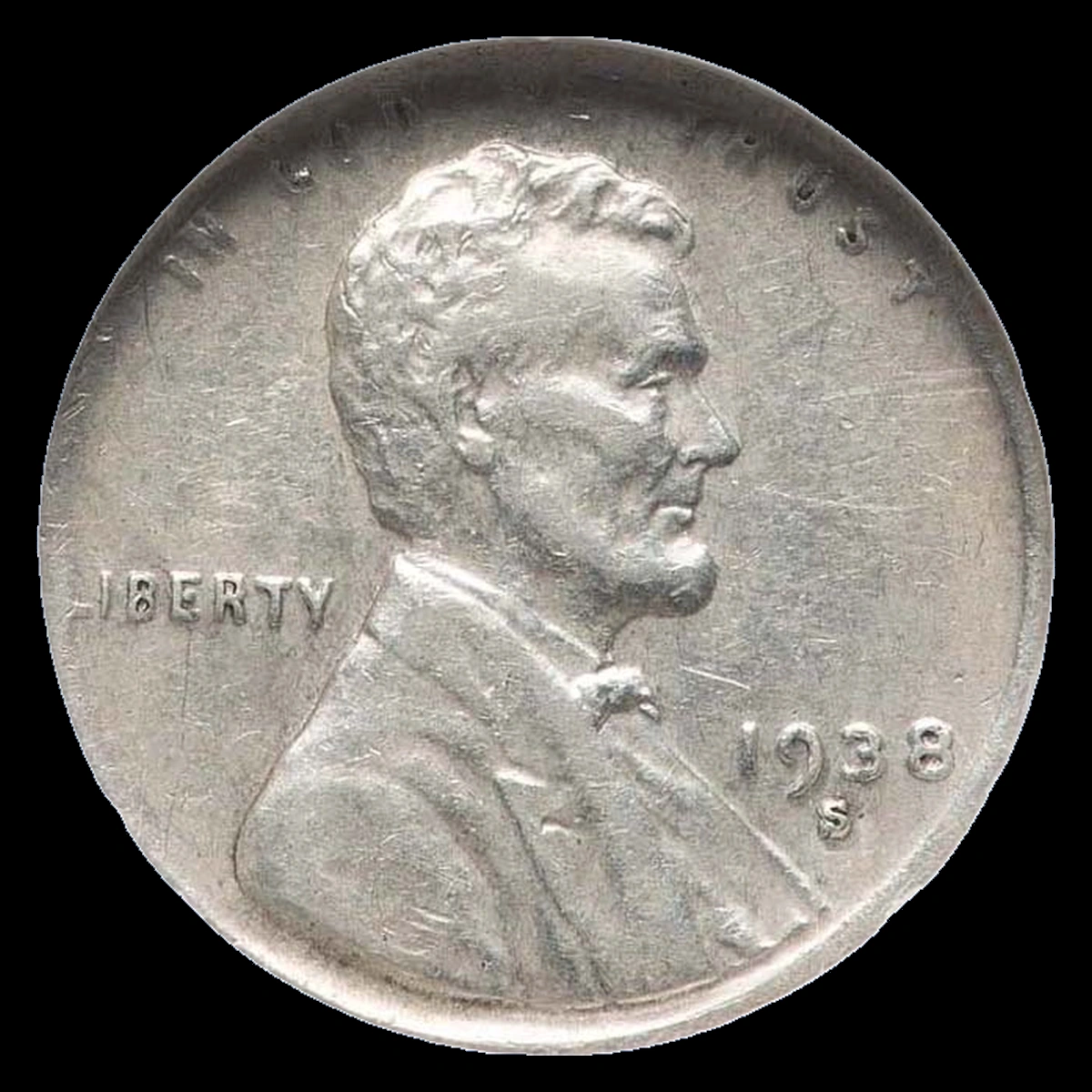 1938 Wheat Penny: Wrong Planchet / Off-Metal Strike