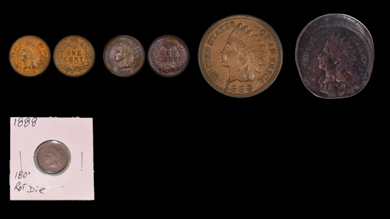 1888 Penny Errors — error coin photographs