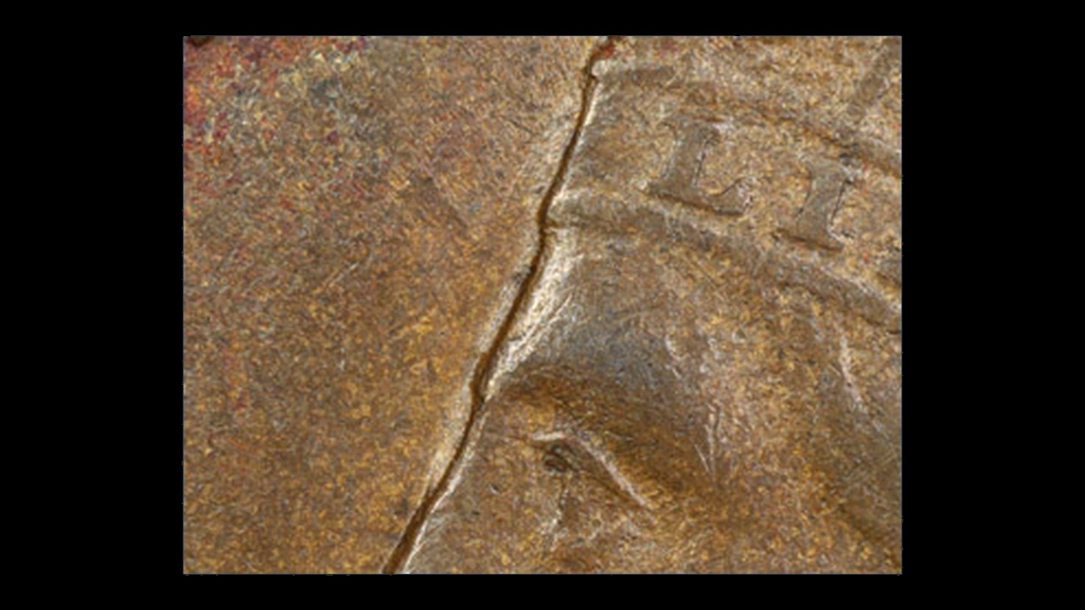 1892 Indian Head Penny: Clashed Dies