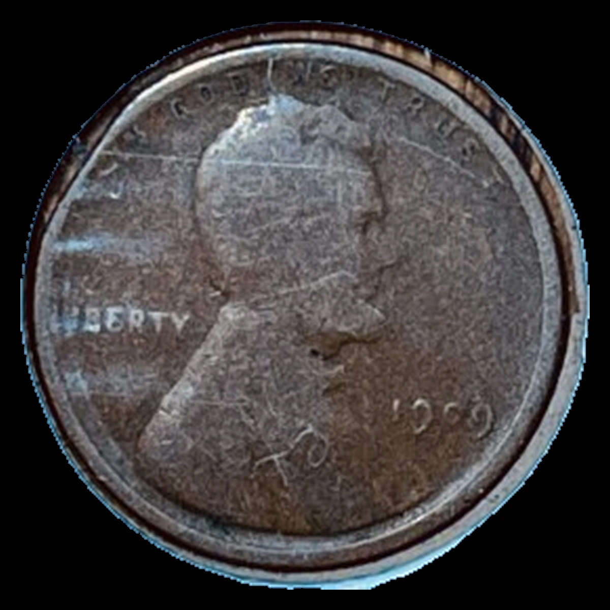 1909 Wheat Penny: Clipped Planchet
