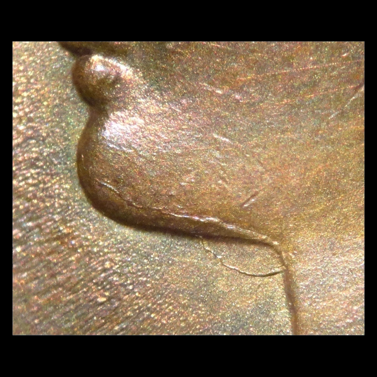 1901 Indian Head Penny: Die Crack