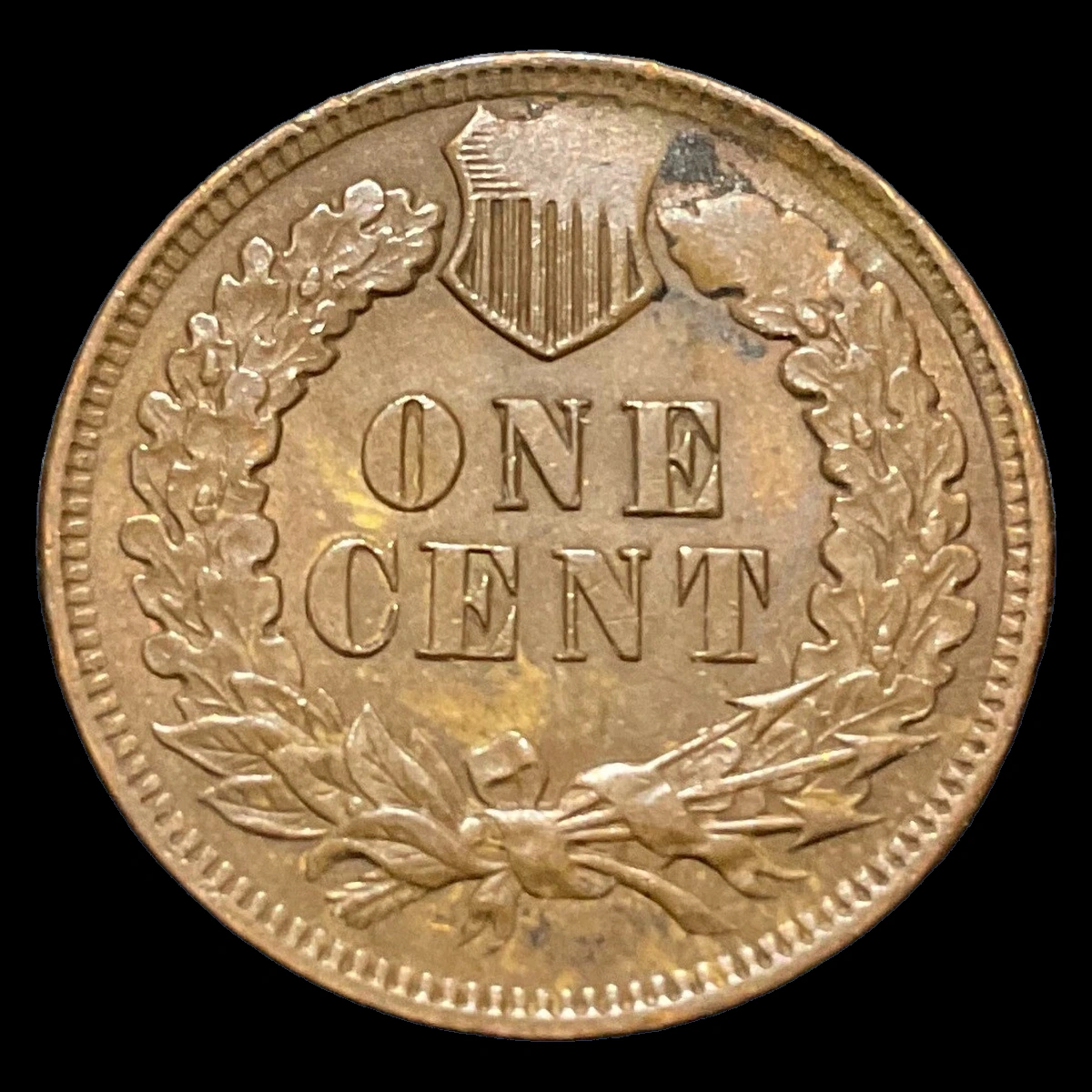 1901 Indian Cent: Struck Through