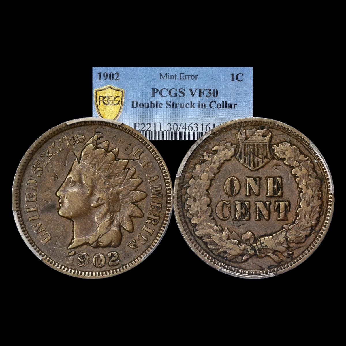 1902 Indian Head Penny: Double / Multiple Strike