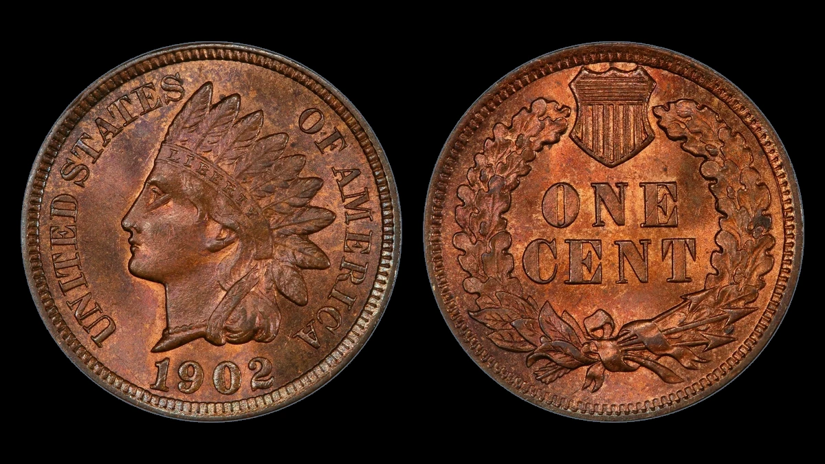 1902 Indian Head Penny: Die Gouge / Named Raised-Line Variety