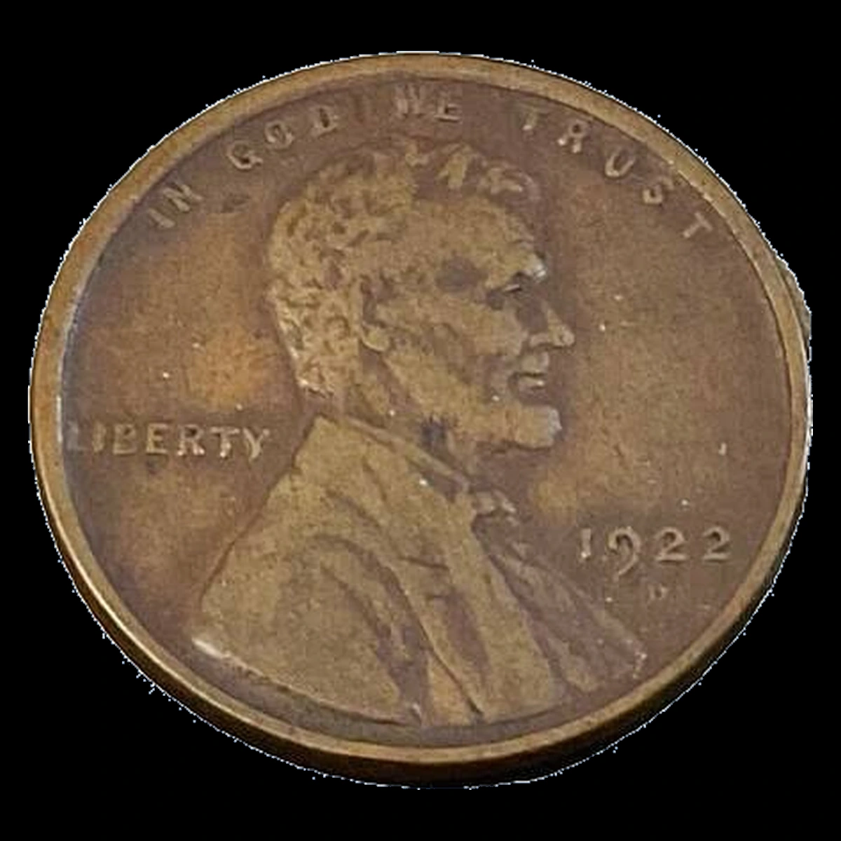 1922 Lincoln Cent (Wheat Reverse): Lamination