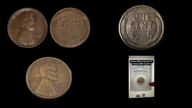 1922 Penny Errors — error coin photographs