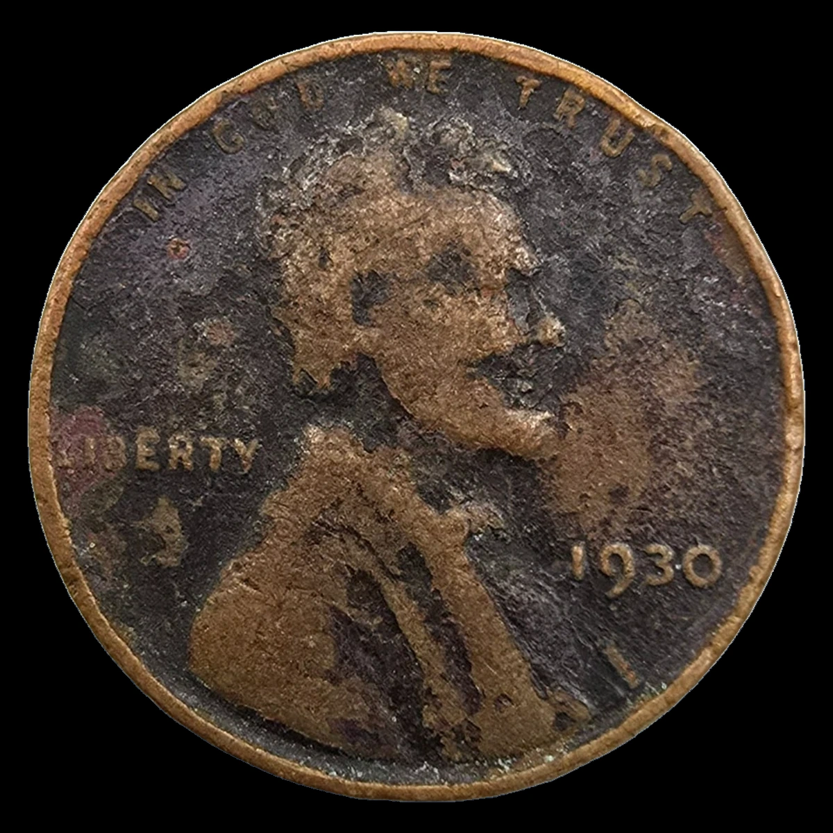 1930 Lincoln Cent (Wheat Reverse): Weak Strike