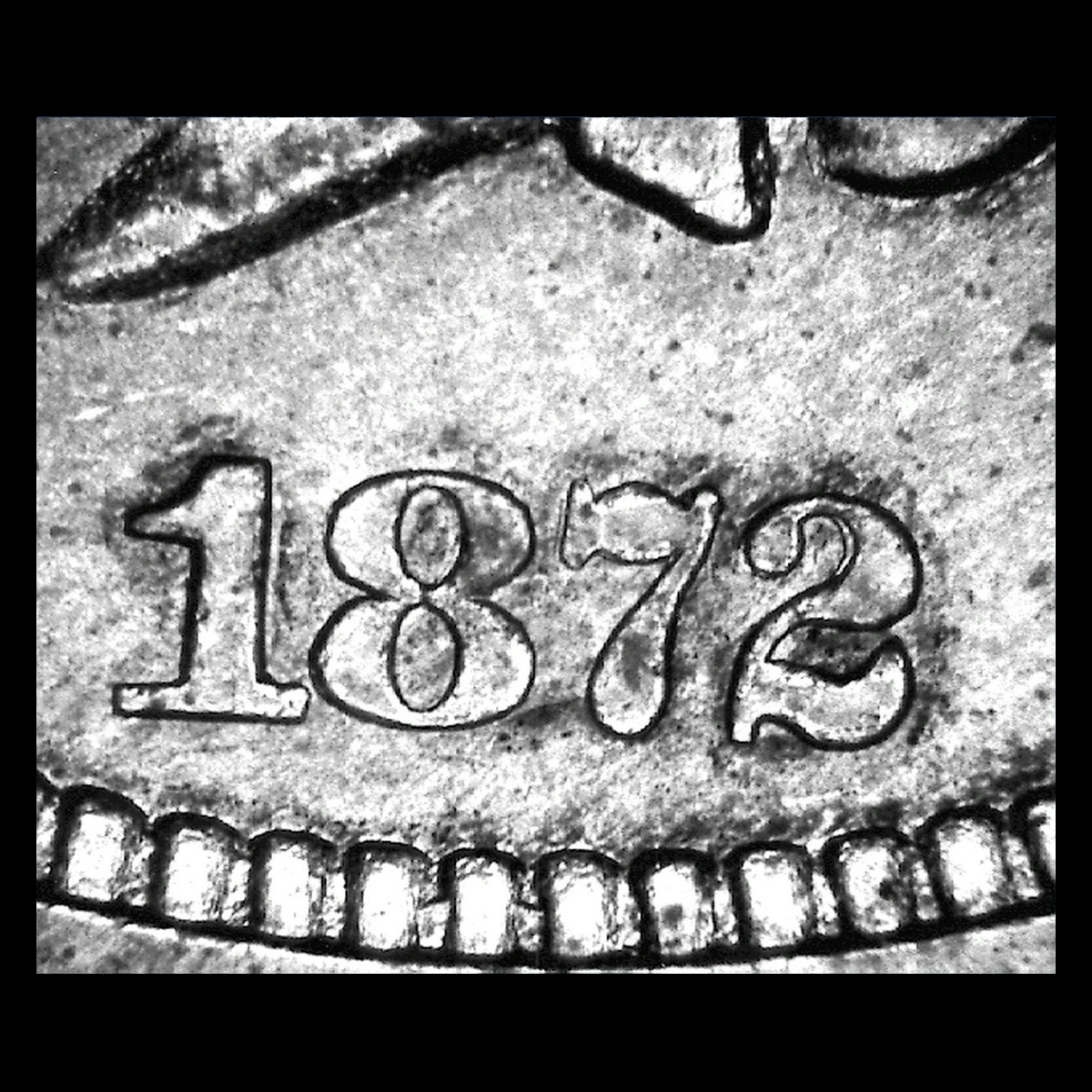 1872 Indian Head Penny: Misplaced Date
