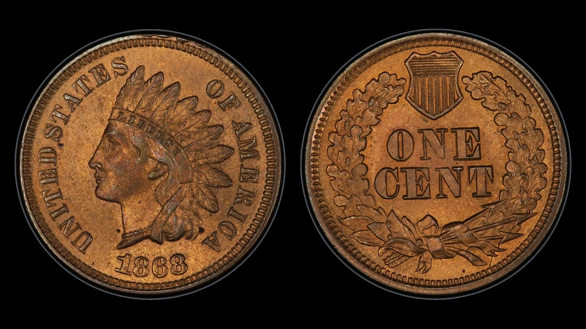 1868 Indian Head Penny: Misplaced Date