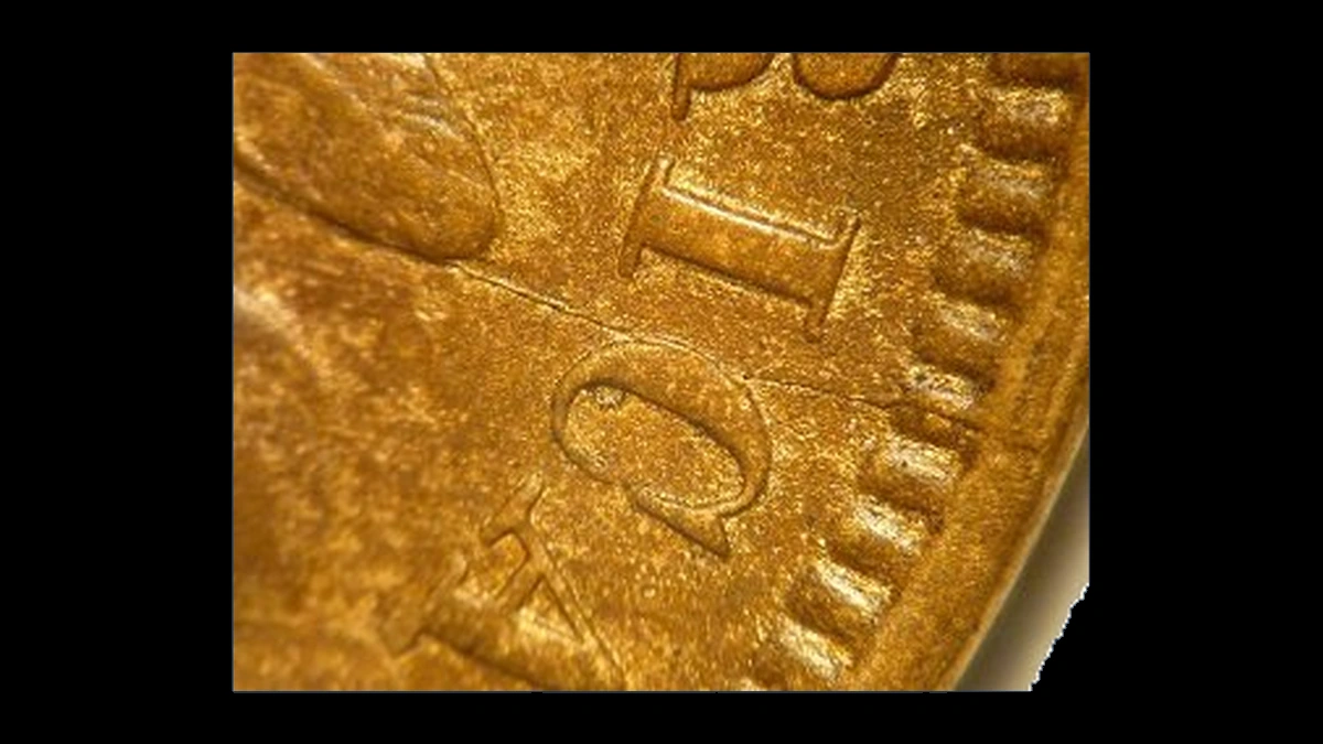 1880 Indian Head cent CRK-001 die crack across the lettering near the rim
