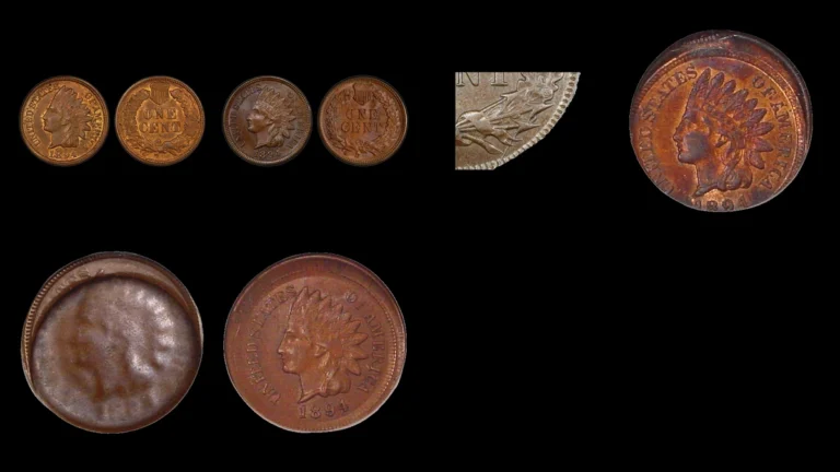 1894 Penny Errors — error coin photographs